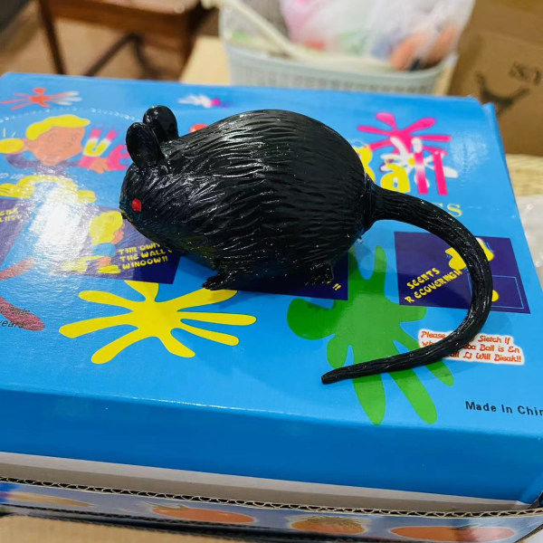 Dekomprimera Squeeze Toy Tricky Mouse Stressavlastning Halloween Leksak (svart) Halloween Halloween Fest