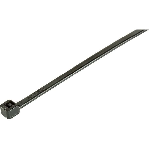 Pakke med 100 kabelbindere, sort, 150 mm x 3,6 mm, plastikkabelbindere i premium kvalitet