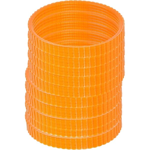 10 stk. 9,6 mm bred polyurethan drivremme til elhøvl til 1900B (orange)