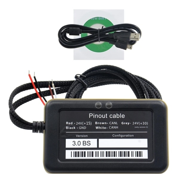 Full Chip 8 i 1 Simulator OBD2 Adblue Emulator för Lastbilar - Ingen Programvara Behövs