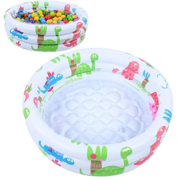 Mini Pool Rund Oppblåsbar Baby Småbarn Pool Bærbar Oppblåsbar