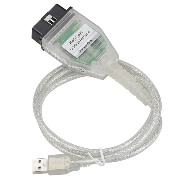 K DCAN-kytkin OBDII-diagnostiikkakaapeli IN-PA USB IN-PA-diagnostiikka valkoinen FT232 White FT232