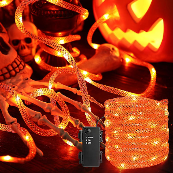 36 LED Halloween lyskæder orange