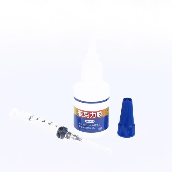 1:a 50 ml PMMA plexiglas Snabbtorkande härdande lim Akryl G