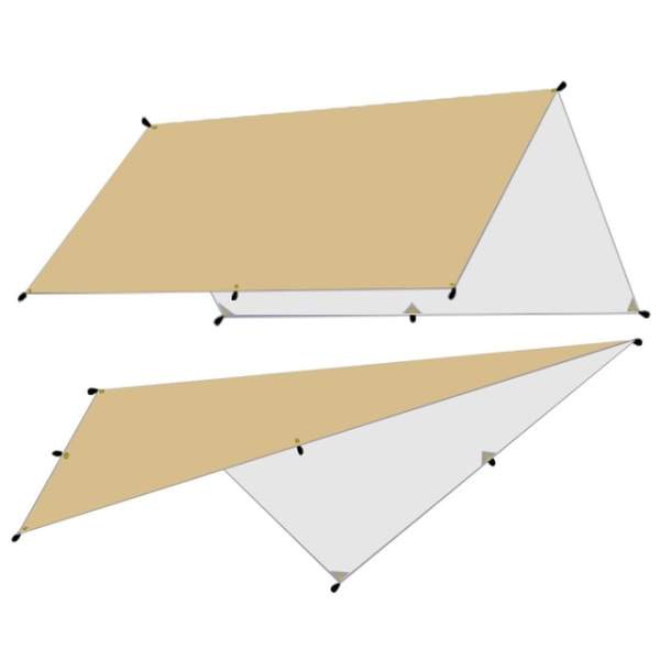 5x3m 4x3m 3x3m Markis Vattentät presenning Tältskärm Ultralight Gar Khaki 3X5M Khaki 3X5M