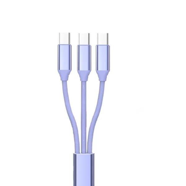 USB 2.0 TypeA Han til Micro USB Han Adapter Splitter Kabel USB til TypeC Konverter Støtte Høj Hastighed Opladning 66W null - 2Type C 1 mikro