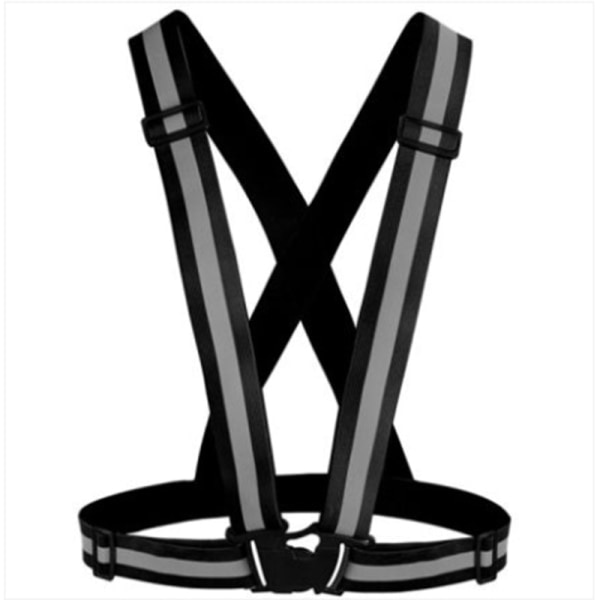 Reflekterende Sele Reflexvest med Refleks - Praktisk & Holdbar Svart