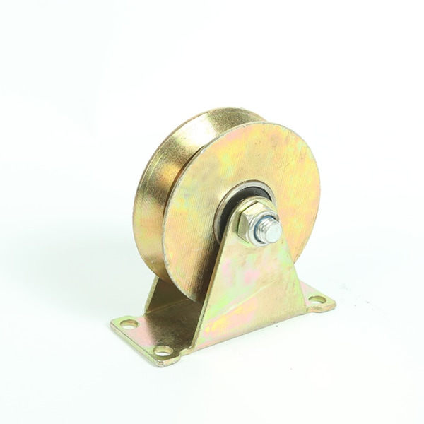 50 mm skyvedørshjul, Stålhjul med U-spor, U-sporhjul for bakspor, industrimaskiner, rulleport, lastekapasitet 300 kg per hjul