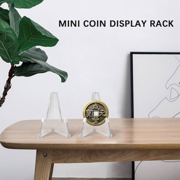 40st Mini Coin Display Stand Staffli Display Stand Mynthållare kompatibel med visning av mynt