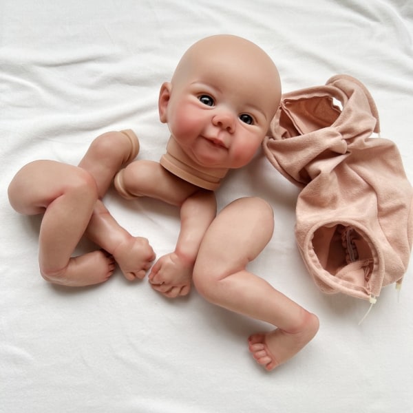 Vinyyli tee-se-itse nukkesarjat pään ja raajojen kanssa Malliaskartelut toddler Realistiset Reborn Doll Kits Baby