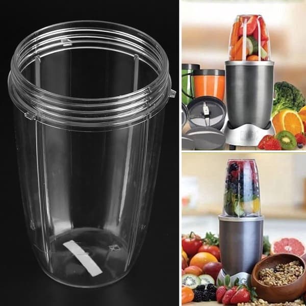 Blenderkopp och bladbytesats, 32 oz stor kopp med lock, passar NutriBullet 600w/900w