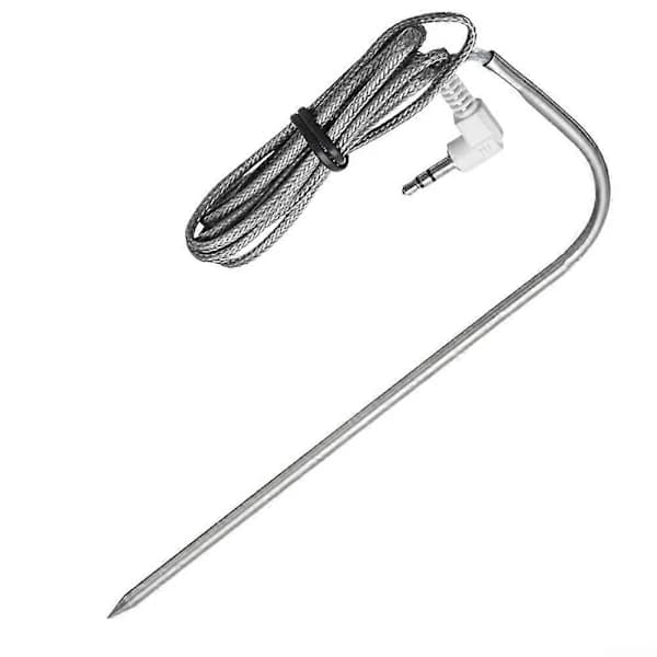 Udskiftningskødsonde til Traeger Grill Rustfrit Stål PT1000 Digital Termostat Sensor til BBQ Røgovn Sølv