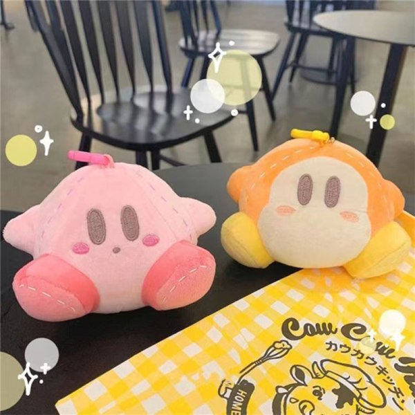 e Star Kirby Plyschdocka Pendel Cartoon Kawaii Mjuk Fylld Väska A1