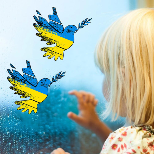 Fred i Ukraine Klistermærke Peace Dove Decoration Decal Sticker for