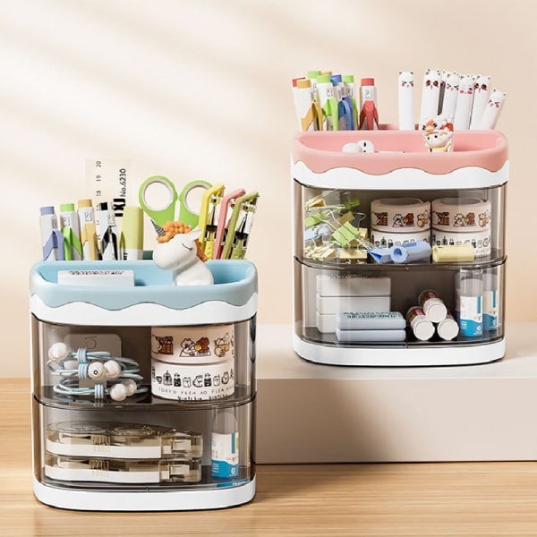 Praktisk multifunktionel organizer Penneholder kosmetik A1