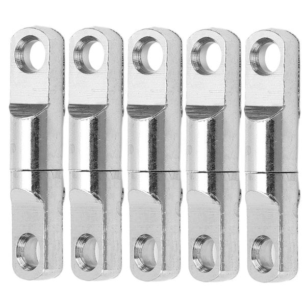 5 st/ set Rostfritt stål kolumntyp 360° roterande lagerswivels fiskeswivels Krokkontakt3.5# *