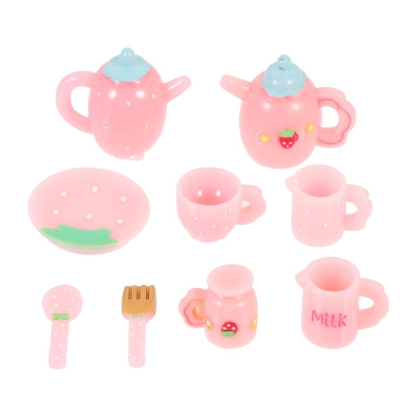 Kit Flickor Toddler Leksaker Miniatyr Set Miniatyr Set Minitekokare MiniatyrtewareRosa 3,3X2,7X2,7CM Rosa 3,3X2,7X2,7CM