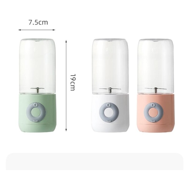 Bærbar USB elektrisk mixer med juicer til frugt, grønt, håndholdt design