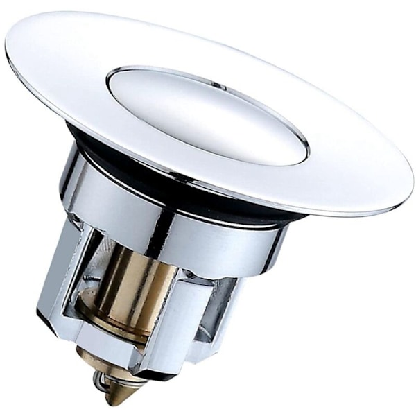 Badekaravløpsstopper med sprettkjerne for vask, badekar, servant - Passer 34-40 mm hull