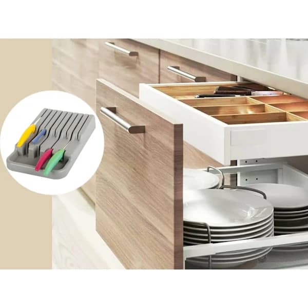 Knife Holder Insert / Knife Rack / Knife Storage - Drawer Insert for Kitchen