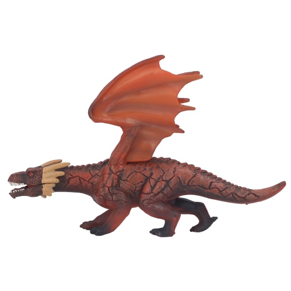 Simulerad Fiery Dragon Model Naturligt utseende Flygande dinosauriefigur för samlingsdekoration
