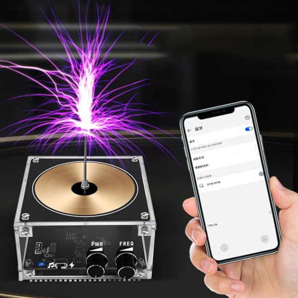 Bluetooth-kompatibel Tesla-spole Trådløs overføring Høy effekt Buegenerator