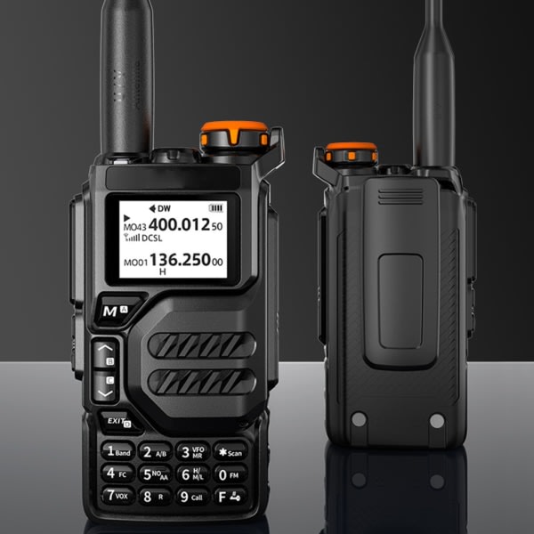 Walkie Talkie UHF-VHF UV-K5 Long Range Receiver Air-Band Scrambler Type-C Laddare Trådlös Frequency Copy NOAA FM Radio
