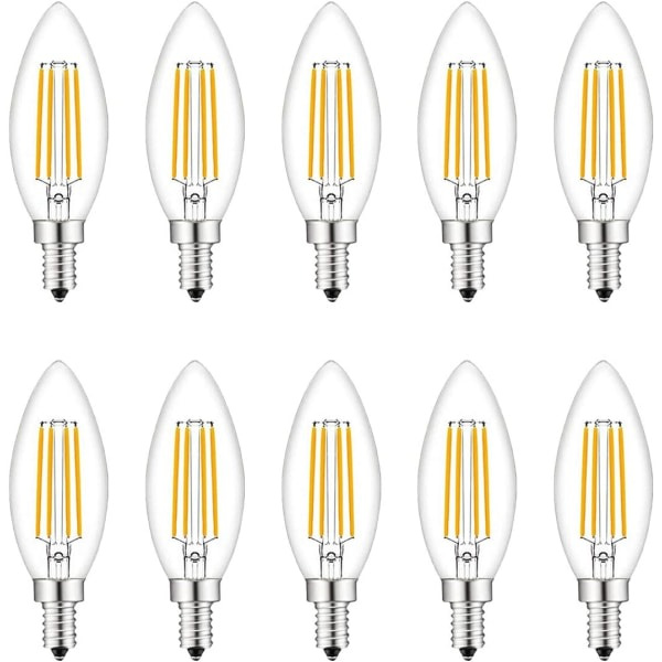 CDQ Pienet ruuvattavat LED-lamput, 10 kpl E14 40W Lämmin valkoinen 2700K