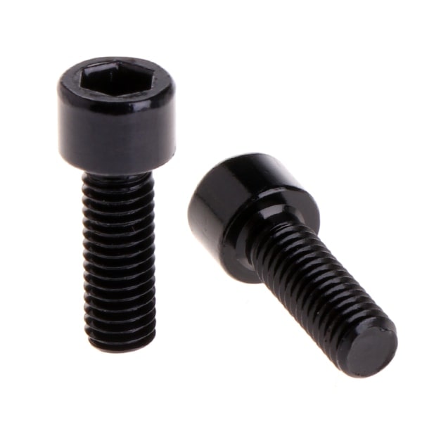 1 Par Vandflaskeholder Bolte M5 Aluminium Legering Hex Skruer Sort