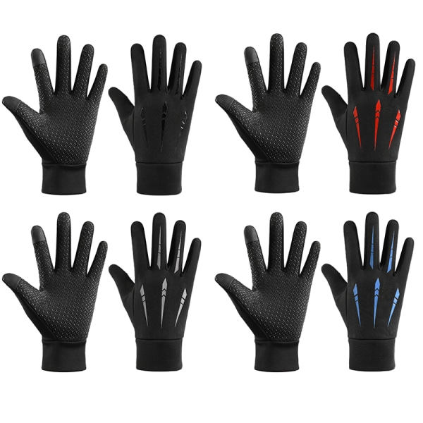 Vinter Touch Handsker Vandtætte Motorcykel Cykel Handsker Ud ONESIZE Red ONESIZE