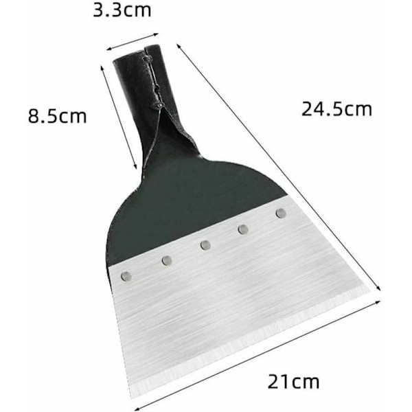 Multifunksjonell Hagespade. Hagerengjøringsspade. Multifunksjonell Ugressfjerningsspade i Stål. Landbruksverktøy for Ugressfjerning. For Hage. Ugressfjerning på Gård (28cm).