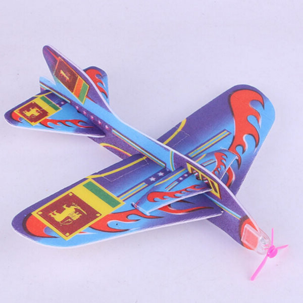5 st Nya Stretch Flying Glider Planes Barn Barn Leksaker Hela Multicolor 5pcs Multicolor 5pcs