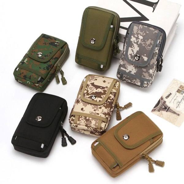 Jakt Midjeväskor Militärväska Tactic Magazine Pouch Fanny Pack Outdoor Sportswear Camping Midja EDC Pouchväska Khaki