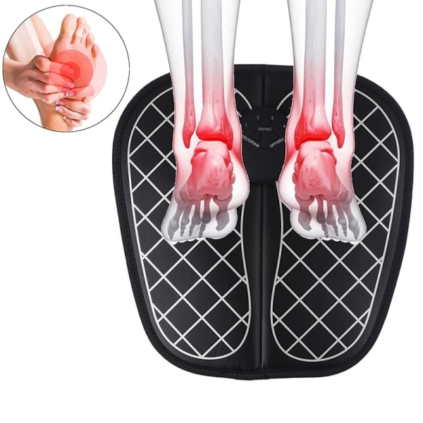 Elektrisk opvarmet Comfort Ben Fodmassager Shiatsu Æltning Circ Sort one size Black one size