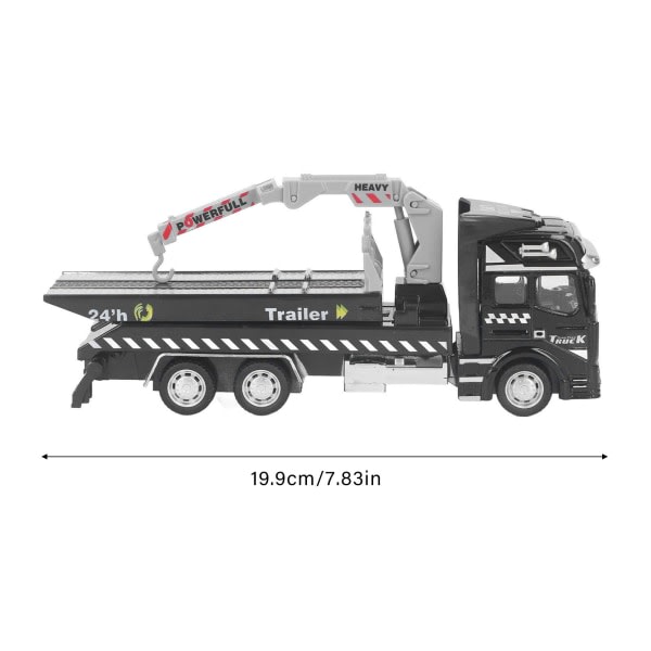 Polisdragbil modell i metalllegering 19,9 cm Längd Rescue Pullback Stora bärgningsbilar leksaksmodell