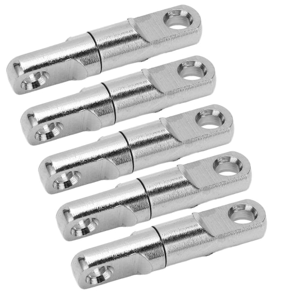 5 stk/sett Rustfritt stål kolonnetype 360° roterende lagerswivels fiskeswivels Krokkontakt 3.5# *