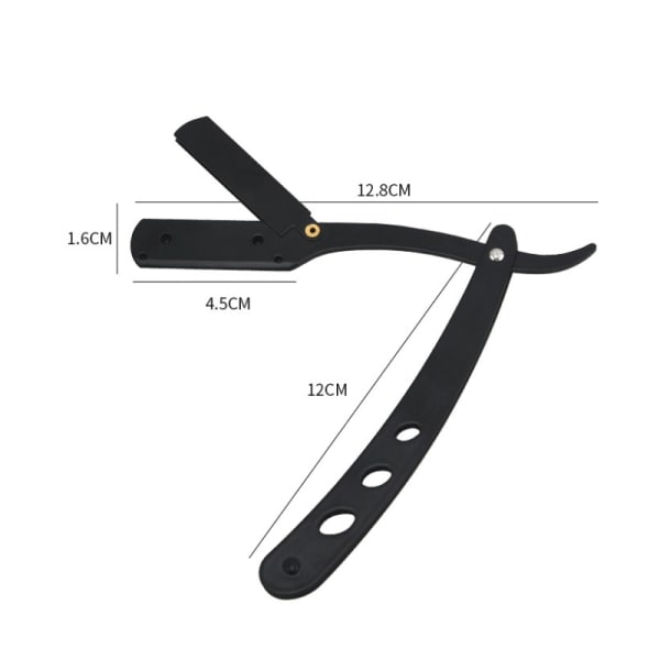 Barberkniv i Rustfritt Stål - Shavette Hårbortfjerning Gull 1-pakning 1-Pack