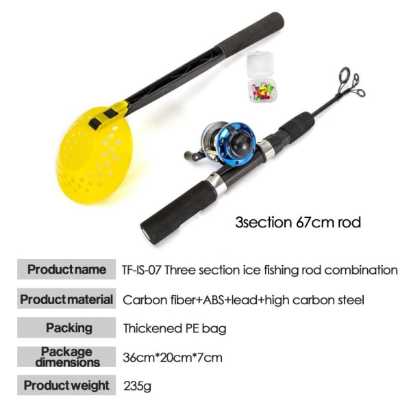 Teleskooppinen pilkkiväline Isfiskespö Fishing Scoop