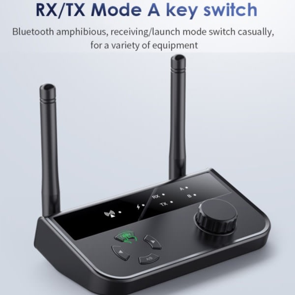 Multipunkt Bluetooth 5.3 Sender/Mottaker 3.5mm AUX 2 RCA