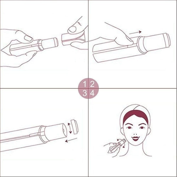 4 st Ersättningshuvuden för Flawless El-epilator
