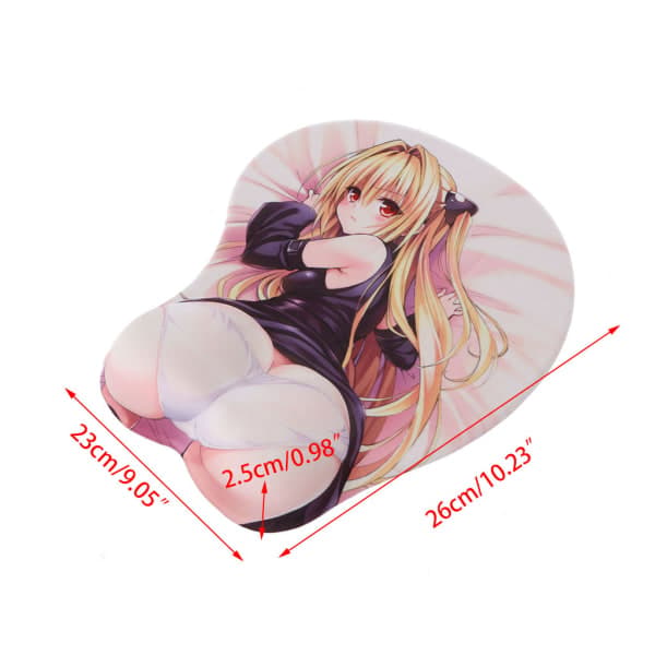 Animation Sexy Hofter Musemåtte 3D Sød Silikon Musemåtte Anime Sexy Skønhedspude