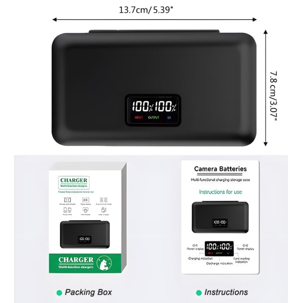 Batterilader til flere kameraer - Effektiv opladning af flere batterier
