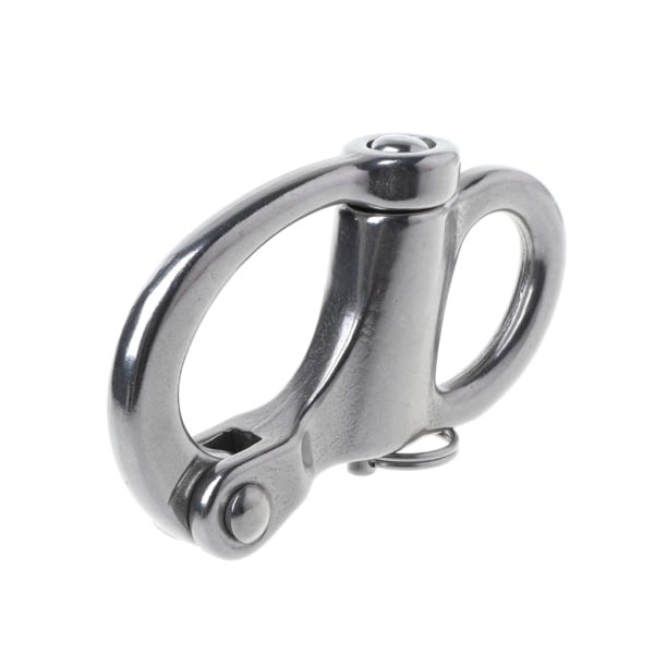 Metallrigg Segling Fast Bail Snap Shackle Fixed Eye Snap Hook Segelbåt 96mm