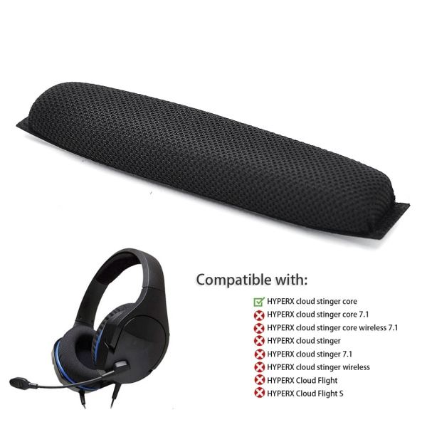 Lätt 2-pack huvudstråleöverdrag Andas för HyperX Cloud Stinger mjuka öronkuddar Cover A A