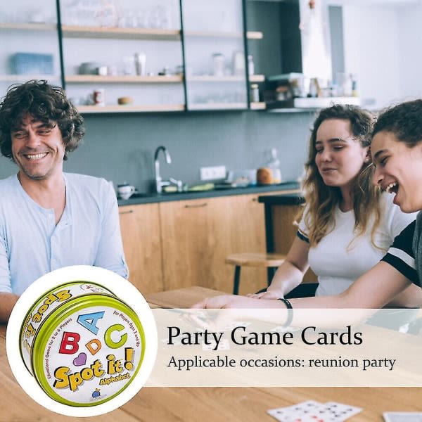 Spot It-kortspel för multi spelare Logiskt resonemang Övningsbrädspel för familjesammankomster Won ruby Won ruby