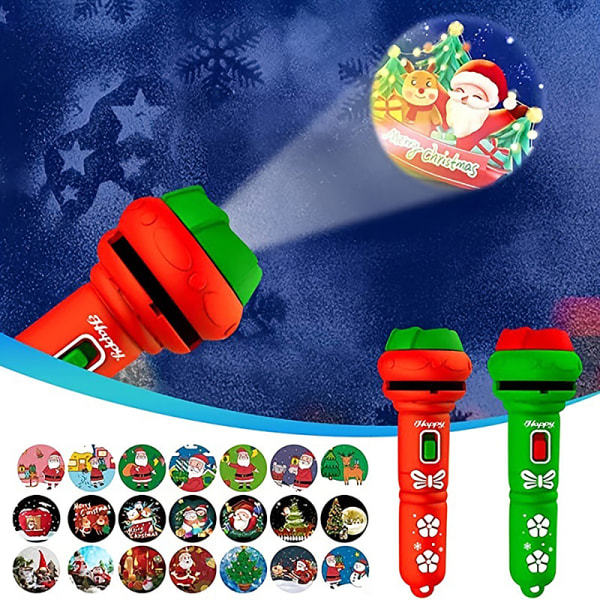 God Jul Barn Favorit Projektionsleksak Ljusutsändande Tomte Grön one size Green one size