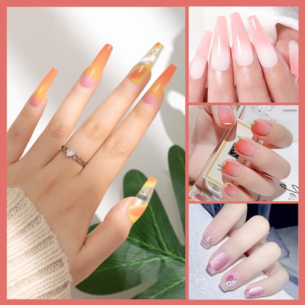 Gradient Pink Nail Art Magic Mirror Pulver - 16 farver A