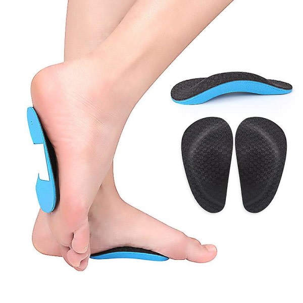 Innersula Orthotic Professional Arch Support Innersula Flat Foot Flatfoot Corrector 2 Par-blå-vuxen modell