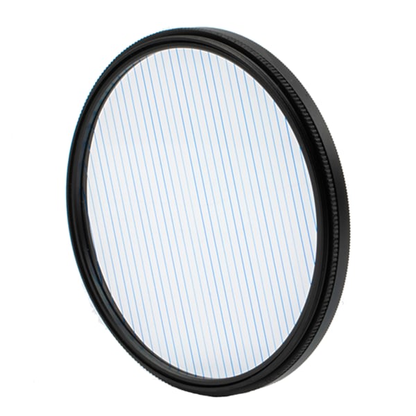 Regnbåge/Blue Streak Effektfilter - 77/82mm cirkulär lins borstat flare filter Blå 77mm