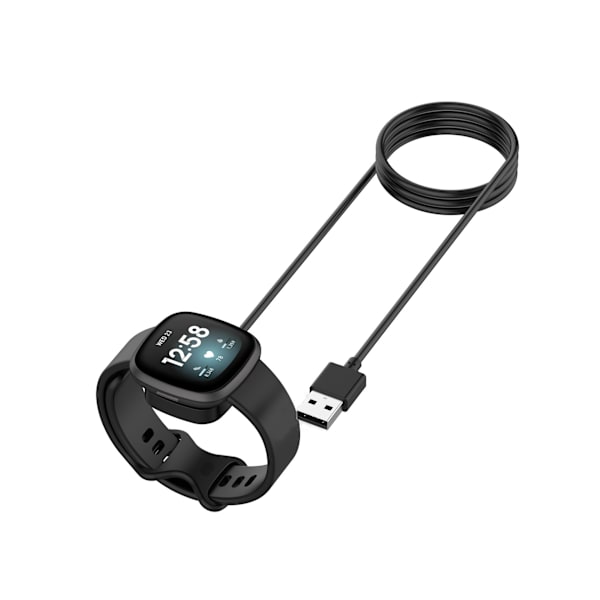 Lämplig för Fitbit versa3 smartwatch laddningskabel versa4/sense1/2 magnetisk laddningsbas 100cm